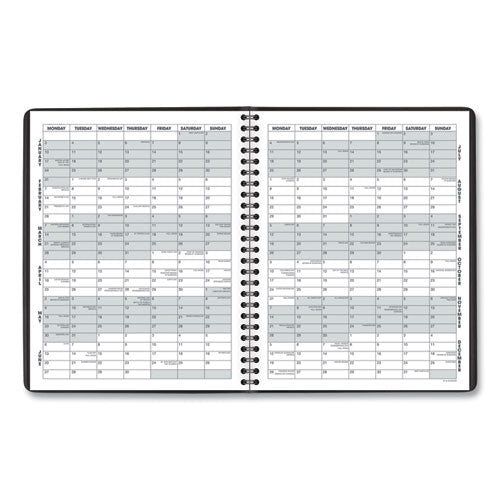 Image of AT-A-GLANCE® Monthly Planner, 8.75 x 7, Black Cover, 12-Month (Jan to Dec): 2025