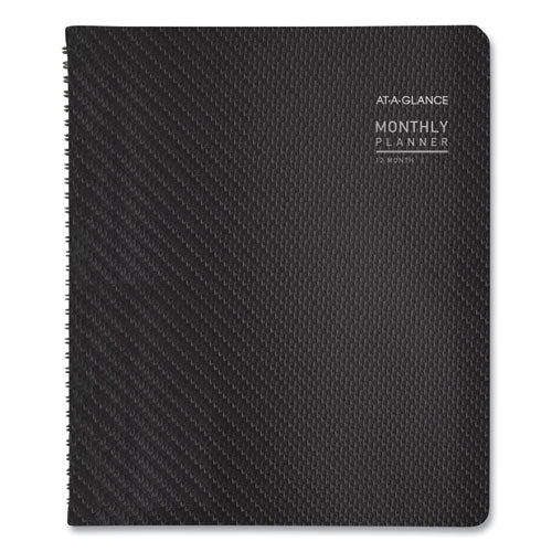 Image of AT-A-GLANCE® Contemporary Monthly Planner, Premium Paper, 11 x 9, Graphite Cover, 12-Month (Jan to Dec): 2025