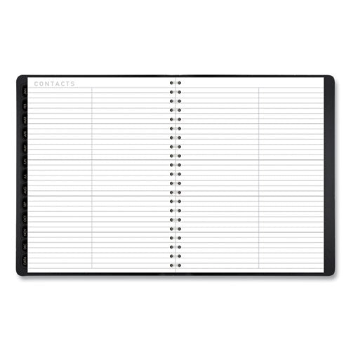Image of AT-A-GLANCE® Contemporary Weekly/Monthly Planner, Vertical-Column Format, 11 x 8.25, Black Cover, 12-Month (Jan to Dec): 2025