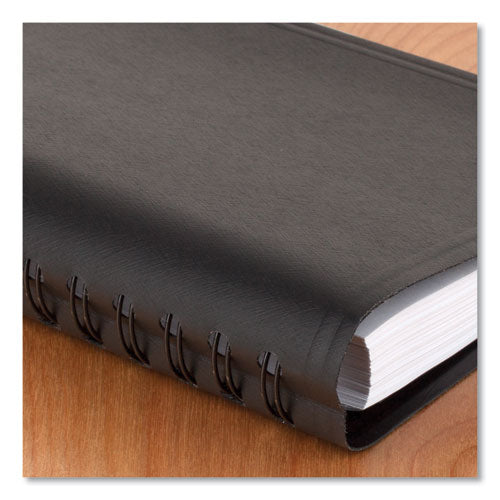 Image of AT-A-GLANCE® Daily Appointment Book with 30-Minute Appointments, 8 x 5, Black Cover, 12-Month (Jan to Dec): 2025