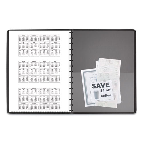 Image of AT-A-GLANCE® Four-Person Group Daily Appointment Book, 11 x 8, Black Cover, 12-Month (Jan to Dec): 2025