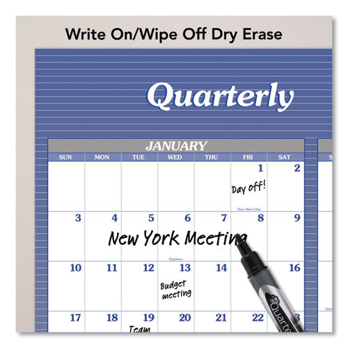 Image of AT-A-GLANCE® Vertical/Horizontal Erasable Quarterly/Monthly Wall Planner, 32 x 48, 12-Month (Jan to Dec): 2025