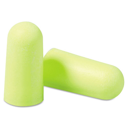 Image of 3M E-A-Rsoft Yellow Neon Soft Foam Earplugs, Cordless, Regular Size, 200 Pairs/Box