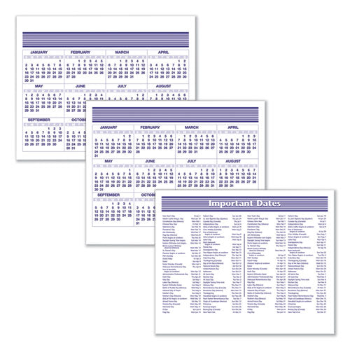 Image of AT-A-GLANCE® Flip-A-Week Desk Calendar Refill, 7 x 6, White Sheets, 12-Month (Jan to Dec): 2025