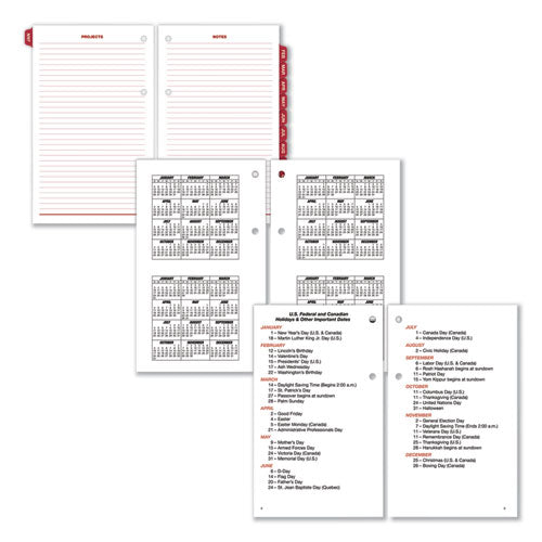 Image of AT-A-GLANCE® Burkhart's Day Counter Desk Calendar Refill, 4.5 x 7.38, White Sheets, 12-Month (Jan to Dec): 2025