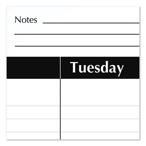 Image of AT-A-GLANCE® Academic Year Ruled Desk Pad, 21.75 x 17, White Sheets, Black Binding, Black Corners, 16-Month (Sept to Dec): 2024 to 2025