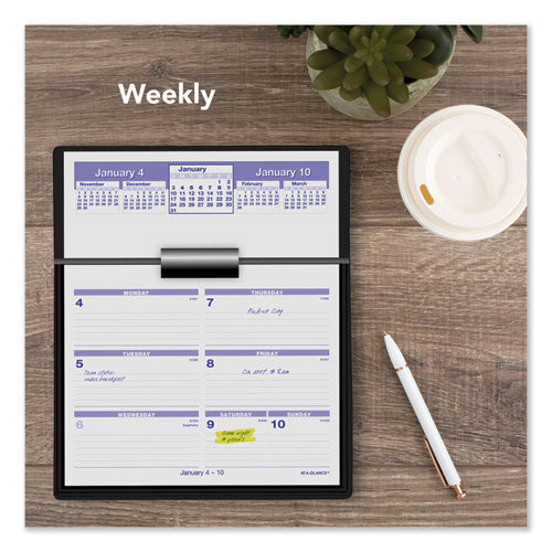 Image of AT-A-GLANCE® Flip-A-Week Desk Calendar Refill, 7 x 6, White Sheets, 12-Month (Jan to Dec): 2025