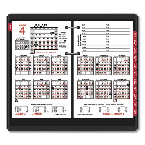 Image of AT-A-GLANCE® Burkhart's Day Counter Desk Calendar Refill, 4.5 x 7.38, White Sheets, 12-Month (Jan to Dec): 2025