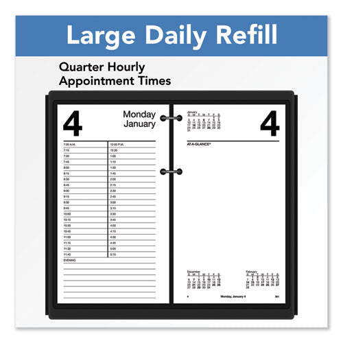 Image of AT-A-GLANCE® Large Desk Calendar Refill, 4.5 x 8, White Sheets, 12-Month (Jan to Dec): 2025