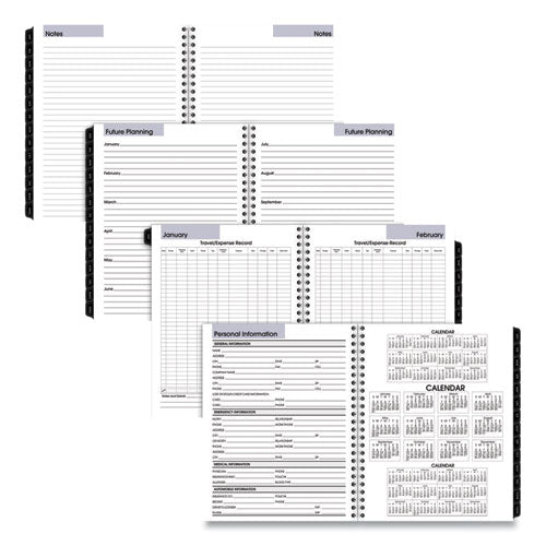 Image of AT-A-GLANCE® DayMinder Executive Weekly/Monthly Refill, 8.75 x 7, White Sheets, 12-Month (Jan to Dec): 2025