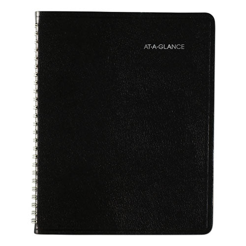 Image of AT-A-GLANCE® DayMinder Open-Schedule Weekly Appointment Book, 8.75 x 7, Black Cover, 12-Month (Jan to Dec): 2025