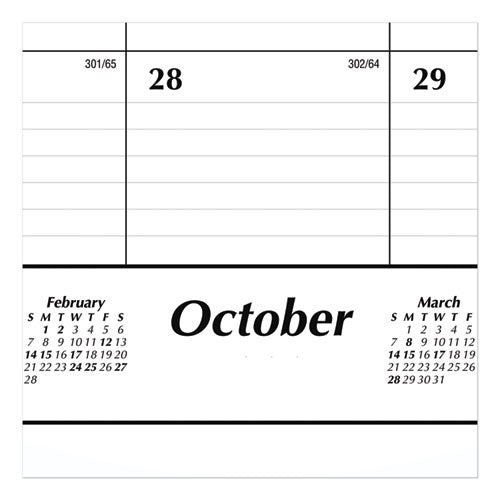 Image of AT-A-GLANCE® Academic Year Ruled Desk Pad, 21.75 x 17, White Sheets, Black Binding, Black Corners, 16-Month (Sept to Dec): 2024 to 2025