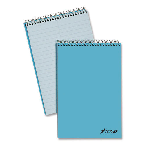 Image of Ampad® Steno Pads, Gregg Rule, Blue Cover, 80 Green-Tint 6 X 9 Sheets