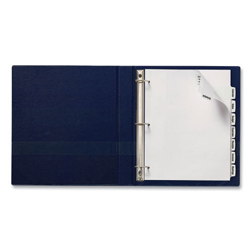 Image of Avery® Big Tab Printable Large White Label Tab Dividers, 8-Tab, 11 x 8.5, White, 4 Sets