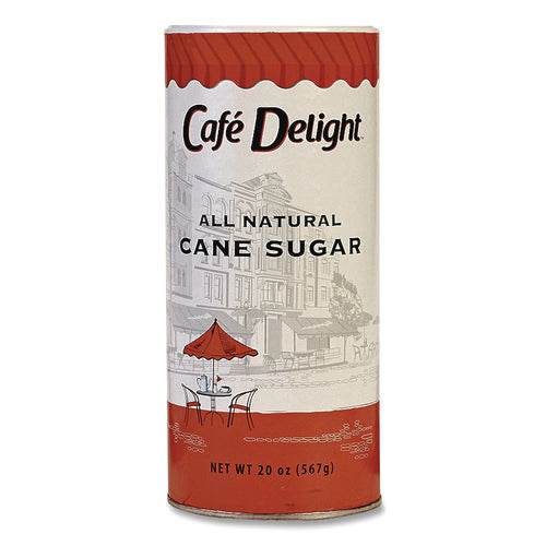 Image of Cafe Delight All Natural Cane Sugar, 20 oz Canister