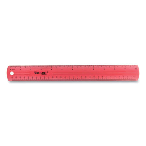 Image of Westcott® 12" Jewel Colored Ruler, Standard/metric, Plastic