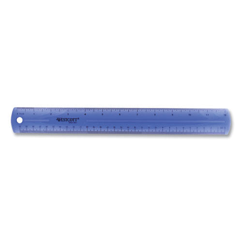 Image of Westcott® 12" Jewel Colored Ruler, Standard/metric, Plastic