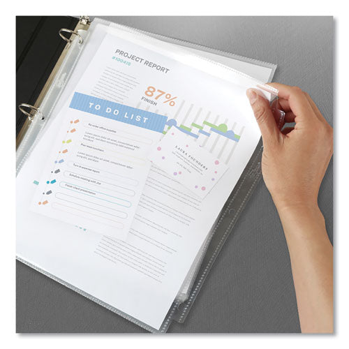 Image of Avery® Secure Top Sheet Protectors, Super Heavy Gauge, Letter, Diamond Clear, 25/pack