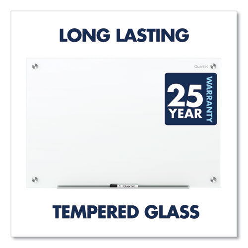 Image of Quartet® Brilliance Glass Dry-Erase Boards, 96" x 48", White Surface