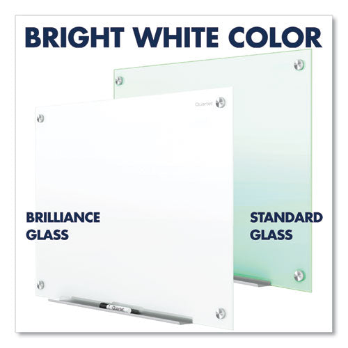 Image of Quartet® Brilliance Glass Dry-Erase Boards, 72" x 48", White Surface