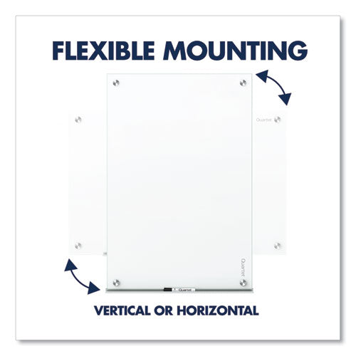 Image of Quartet® Brilliance Glass Dry-Erase Boards, 96" x 48", White Surface