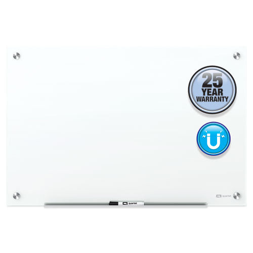 Image of Quartet® Brilliance Glass Dry-Erase Boards, 48" x 48", White Surface