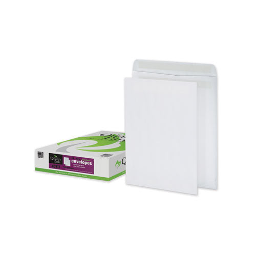Image of Quality Park Redi-Seal Catalog Envelope, #13 1/2, Cheese Blade Flap, Redi-Seal Adhesive Closure, 10 x 13, White, 100/Box