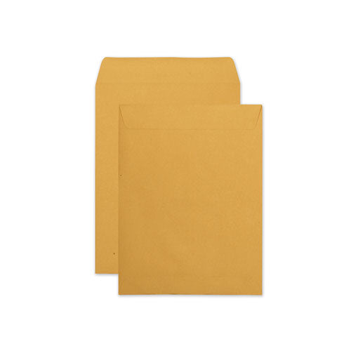 Image of Quality Park Redi-Seal Catalog Envelope, #12 1/2, Cheese Blade Flap, Redi-Seal Adhesive Closure, 9.5 x 12.5, Brown Kraft, 250/Box