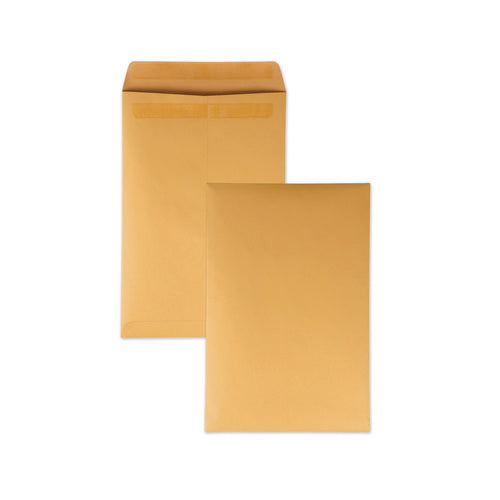 Image of Quality Park Redi-Seal Catalog Envelope, #15, Cheese Blade Flap, Redi-Seal Adhesive Closure, 10 x 15, Brown Kraft, 250/Box