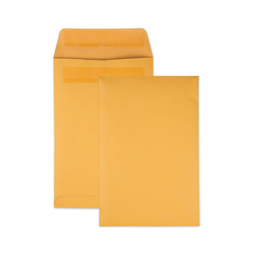 Image of Quality Park Redi-Seal Catalog Envelope, #1 3/4, Cheese Blade Flap, Redi-Seal Adhesive Closure, 6.5 x 9.5, Brown Kraft, 250/Box