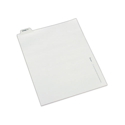 Image of Avery® Avery-Style Preprinted Legal Bottom Tab Dividers, 26-Tab, Exhibit P, 11 x 8.5, White, 25/Pack
