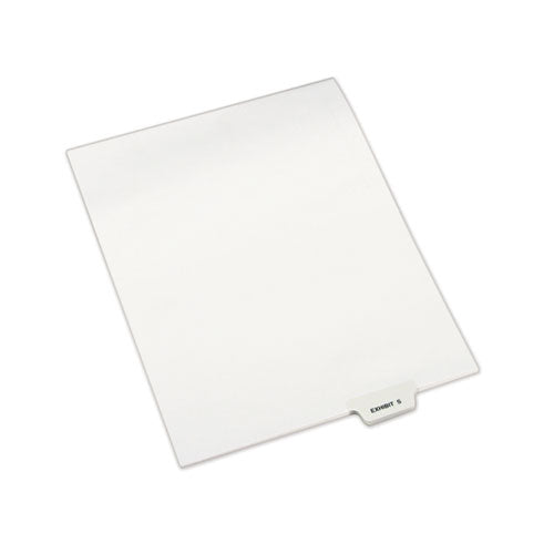 Image of Avery® Avery-Style Preprinted Legal Bottom Tab Dividers, 26-Tab, Exhibit S, 11 x 8.5, White, 25/Pack