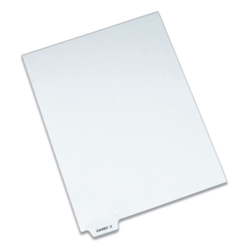 Image of Avery® Avery-Style Preprinted Legal Bottom Tab Dividers, 26-Tab, Exhibit U, 11 x 8.5, White, 25/Pack