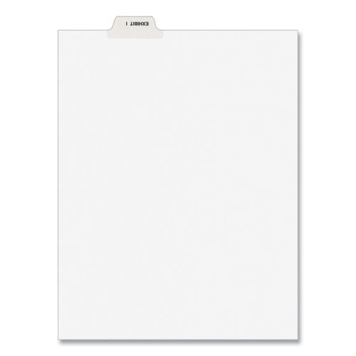 Image of Avery® Avery-Style Preprinted Legal Bottom Tab Divider, 26-Tab, Exhibit I, 11 x 8.5, White, 25/PK