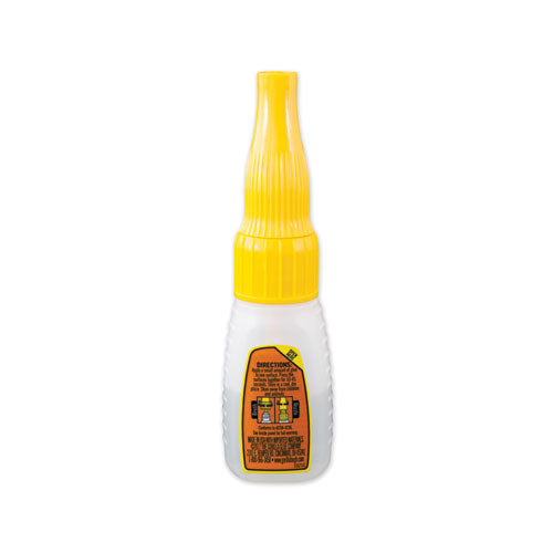 Image of Gorilla® Super Glue With Brush And Nozzle Applicators, 0.35 Oz, Dries Clear
