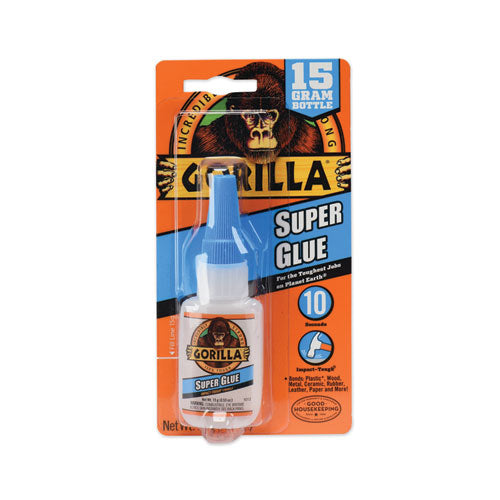 Image of Gorilla® Super Glue, 0.53 Oz, Dries Clear