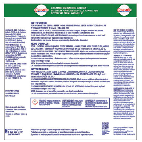 Image of Cascade Professional Automatic Dishwasher Detergent Powder, Fresh Scent, 75 oz Box, 7/Carton