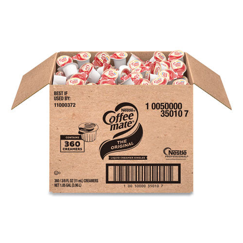 Image of Coffee mate® Liquid Coffee Creamer, Original, 0.38 Oz Mini Cups, 360/carton