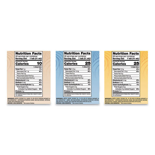 Image of Coffee mate® Liquid Coffee Creamer, Assorted Flavors, 0.38 oz Mini Cups, 150/Carton