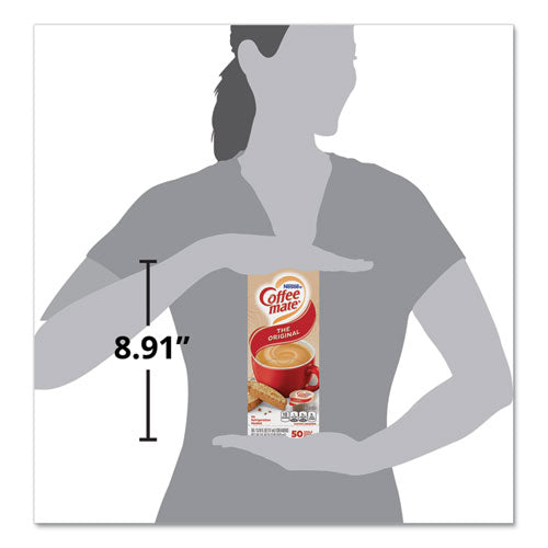 Image of Coffee mate® Liquid Coffee Creamer, Original, 0.38 oz Mini Cups, 50/Box, 4 Boxes/Carton