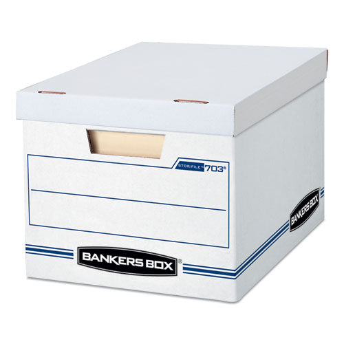 Image of Bankers Box® Stor/file Basic-Duty Storage Boxes, Letter/legal Files, 12" X 16.25" X 10.5", White, 20/carton