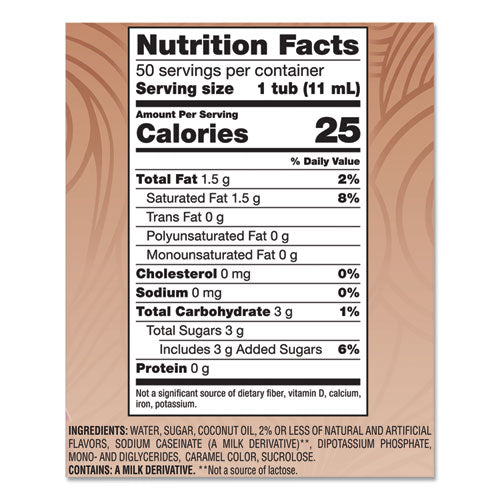 Image of Coffee mate® Liquid Coffee Creamer, Vanilla Caramel, 0.38 Oz Mini Cups, 50/box