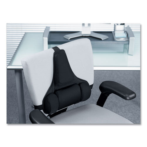 Image of Fellowes® Professional Series Back Support With Microban Protection, 15 X 2 X 14.5, Black