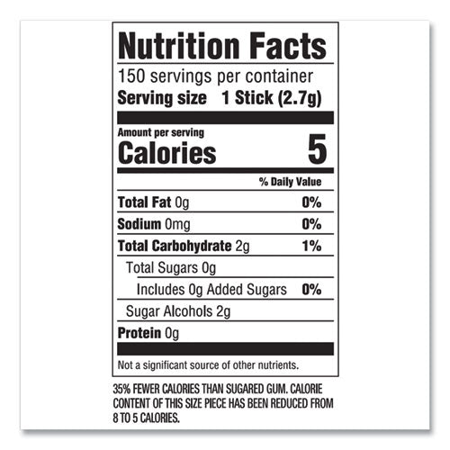 Image of Wrigley's® 5 Gum, Peppermint Cobalt, 15 Sticks/pack, 10 Packs/box