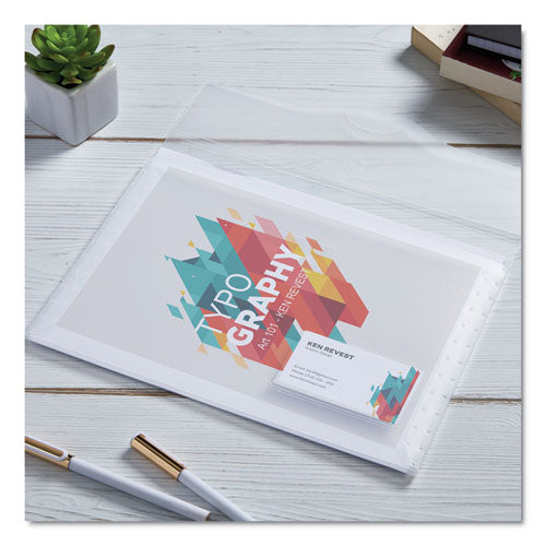 Image of Avery® Translucent Document Wallets, Letter Size, Translucent Clear, 12/box