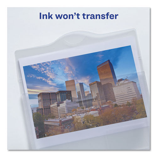 Image of Avery® Translucent Document Wallets, Letter Size, Translucent Clear, 12/box