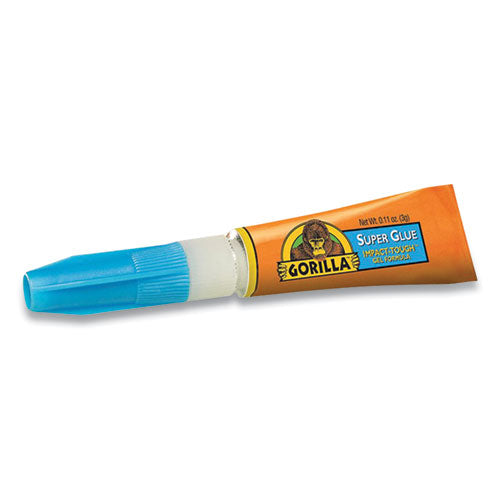 Image of Gorilla® Super Glue, Two 0.11 Oz Tubes, Dries Clear
