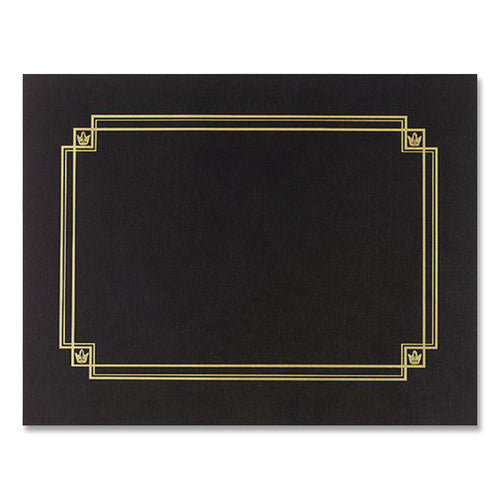 Image of Great Papers!® Premium Textured Certificate Holder, 12.65 X 9.75, Black, 3/pack
