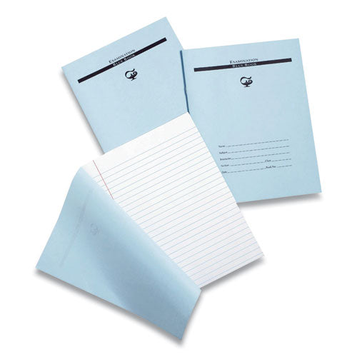 Image of Pacon® Examination Bluebook, Wide/Legal Rule, Blue Cover, (10) 8.5 x 7 Sheets