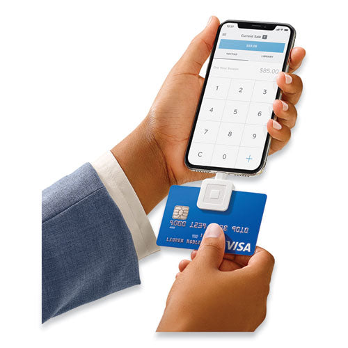 Image of Square Reader For Magstripe Lightning Connector, White